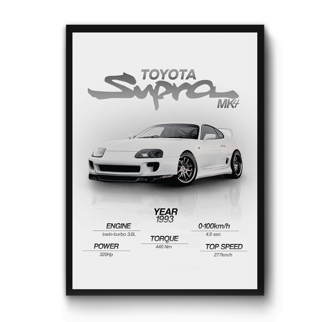 Toyota supra mk4 poster